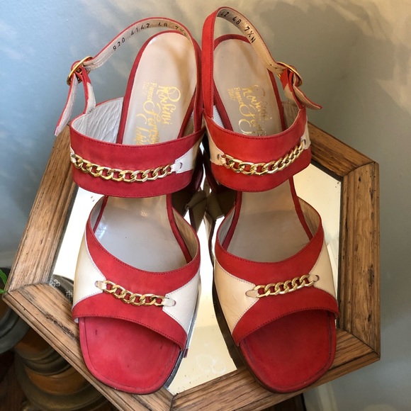 Vintage Rosalina Ferragamo Schiavone Sandals❣️ - Picture 1 of 10